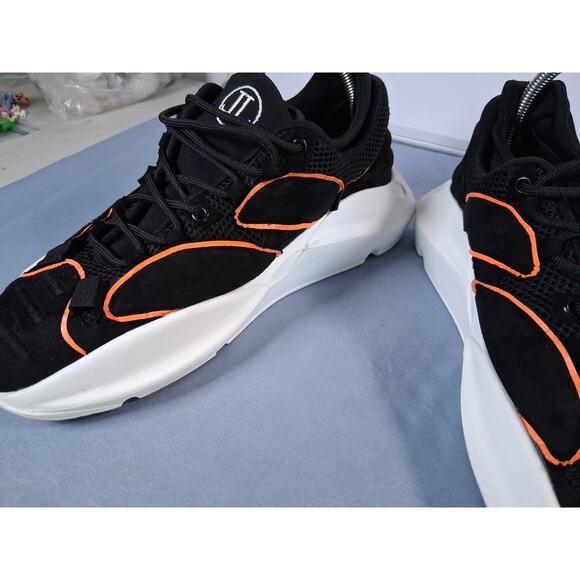 Leandro Lopes Contrast Detail Sneakers Black Orange Chunky Sole Men EU 43 US 10 main image 15